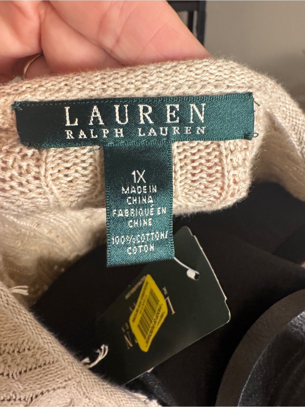 Womens Ralph Lauren cable knit light sweater - Picture 5 of 8